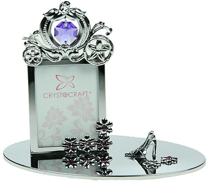 Фоторамка Crystocraft Карета Принцессы с кристаллами Swarovski, 12х10 см