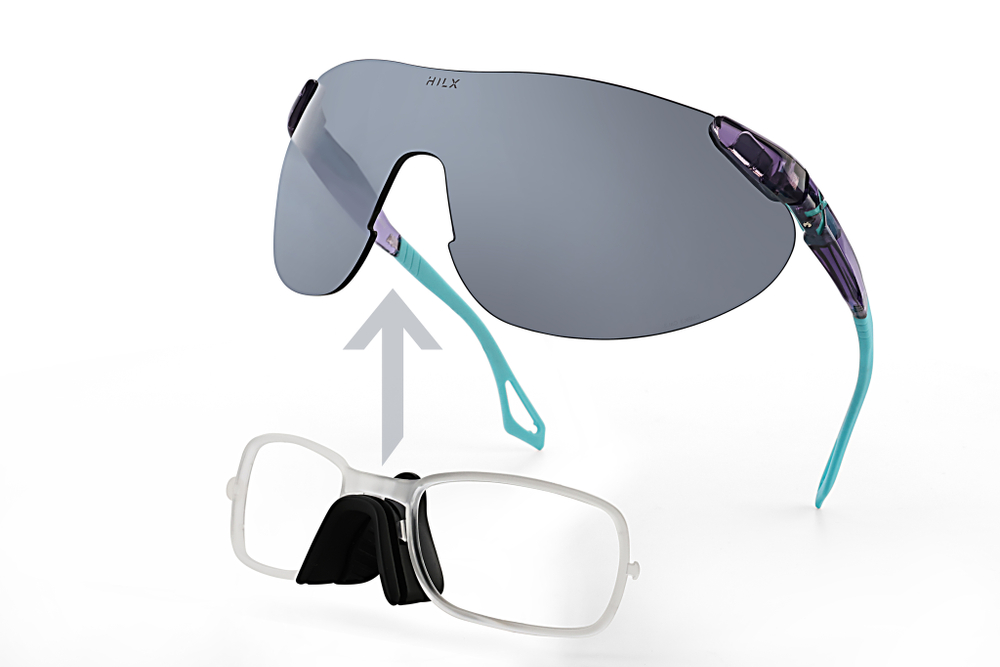 Спортивные очки HILX Domain Shiny Crystal Purple / Black Mirror Lens