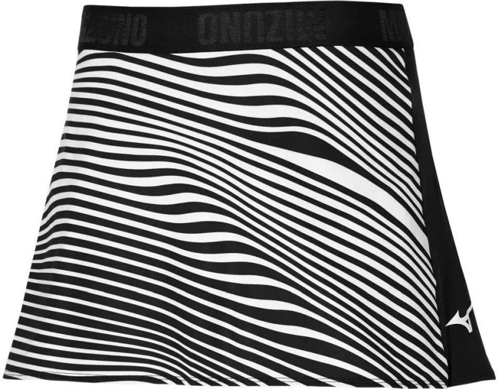 Женская Юбка теннисная Mizuno Flying Skirt - black/white