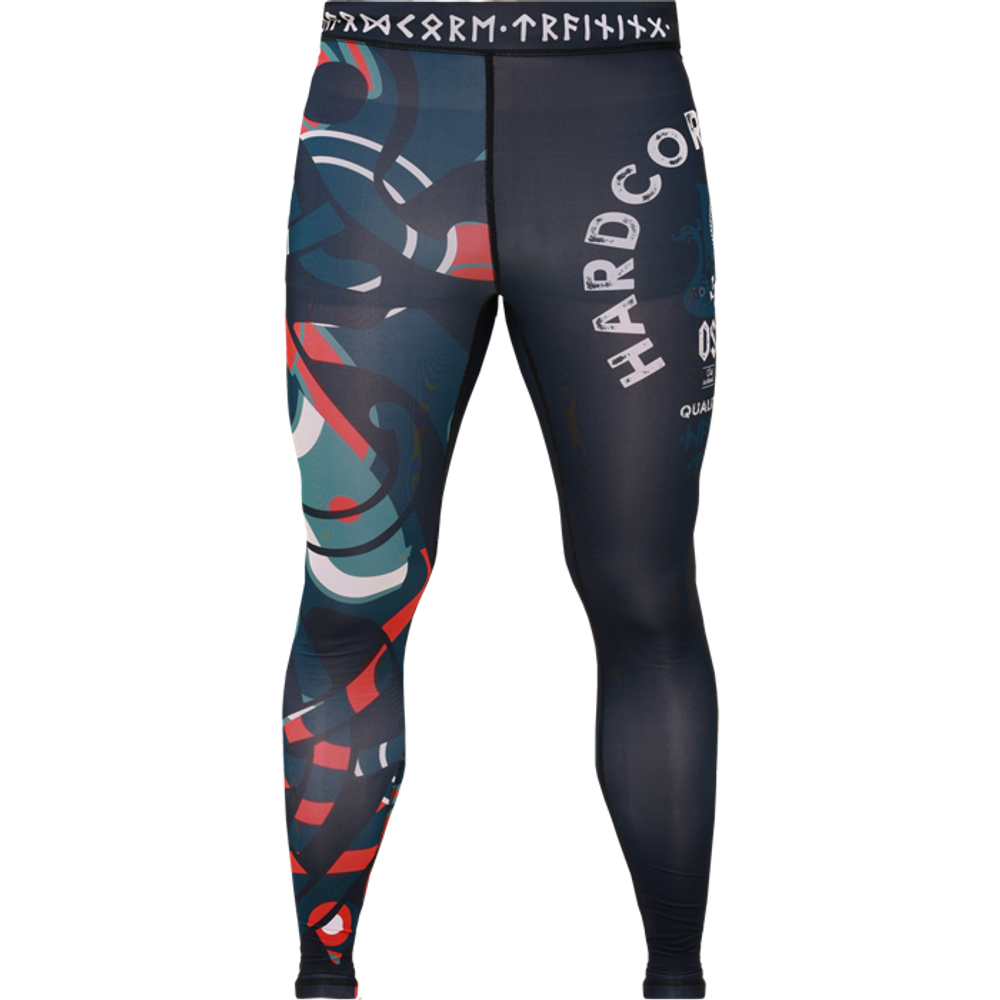 Компрессионные штаны Hardcore Training Nordic Pattern Black Russian