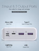 Power Bank внешний аккумулятор повербанк 30000 мАч 22.5W PD 20W ROMOSS.