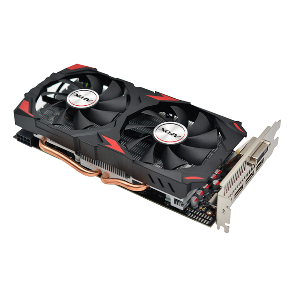 Видеокарта AFOX AMD Radeon RX 580, 8Гб GDDR5, 256 бит, Retail, PCIe3.0, 2xFAN, 2-SLOT, 185Вт, HDMI, 3xDP (AFRX580-8192D5H3-V2)