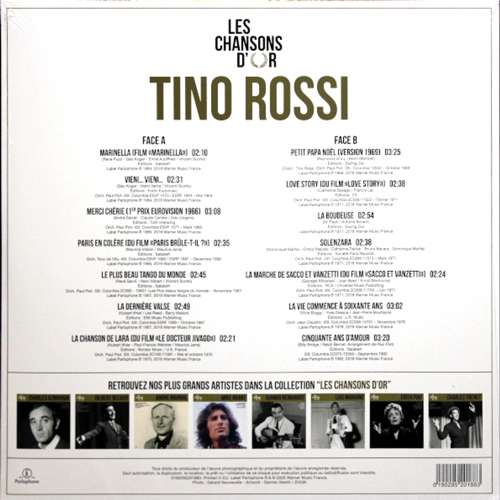 Tino Rossi / Les Chansons D'or (LP)