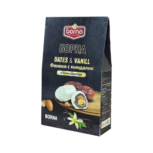 Borna Финики с миндалем в белом шоколаде 150г