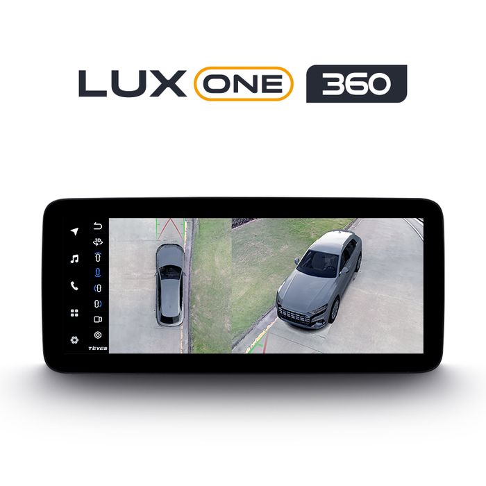 Магнитола для Toyota Estima 3 2006-2019 (без JBL, рамка LUX) - Teyes LUX ONE 360 монитор 12.3", Android 10, Быстрая, CarPlay, 4G SIM-слот, 4 камеры в комплекте