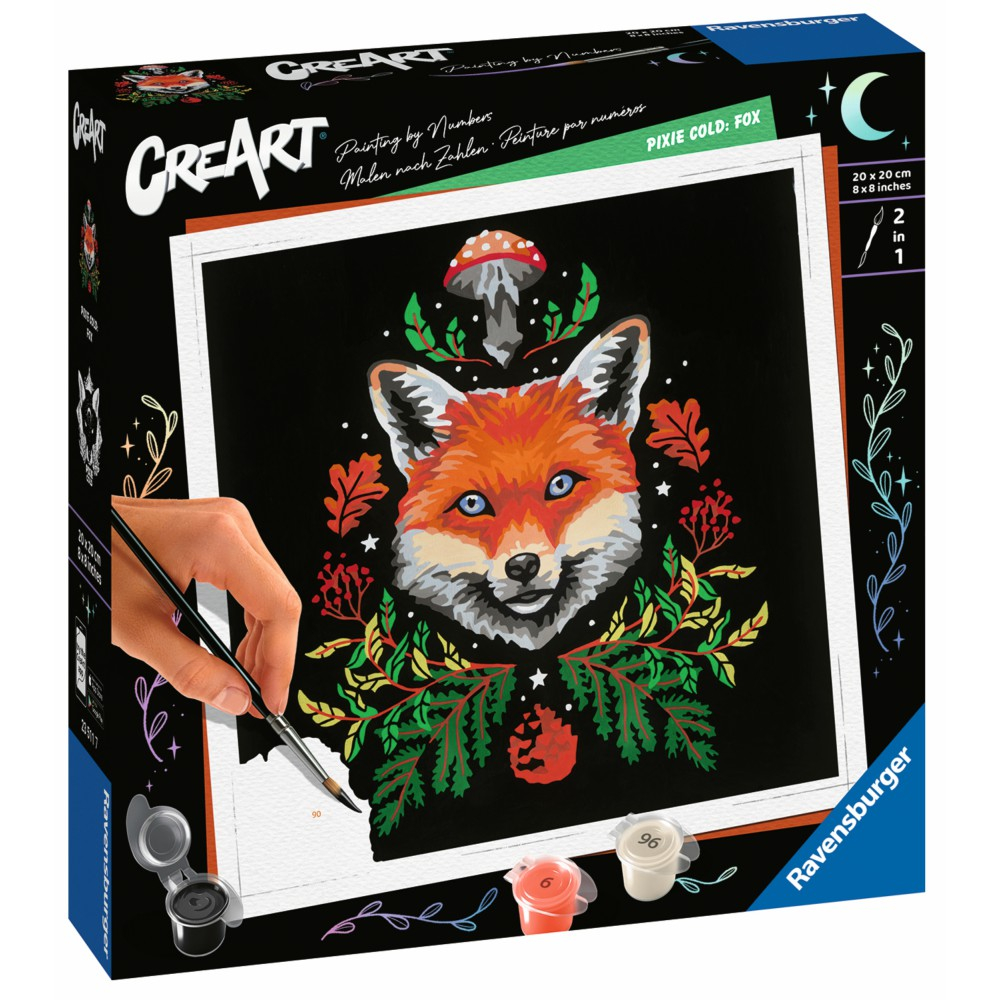 Ravensburger - CreArt Pixie Cold Edition Лис Раскраска по номерам 235117