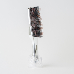Расчёска Scalp Brush Professional, серебро, удлиненная, антистатическая из Японии
