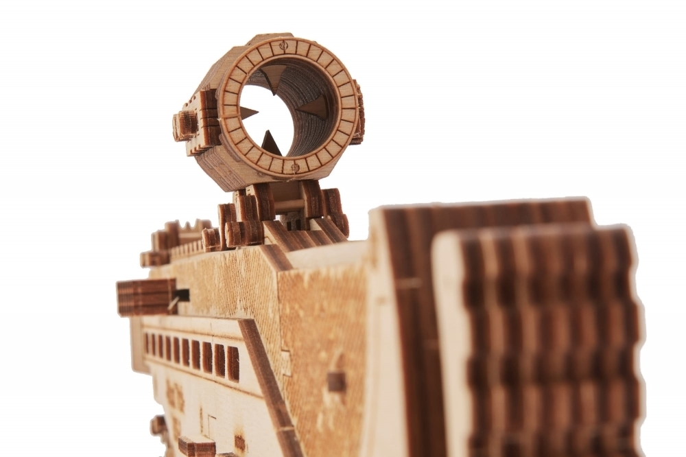 Штурмовая винтовка USG-2 от Wood Trick - деревянный конструктор, 3D пазл, Сборная механическая модель, стреляет пульками
