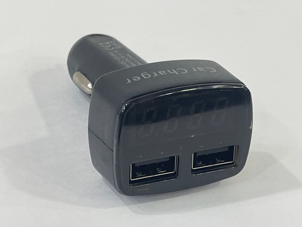 4 в 1 Вольтметр, термометр, зарядное устройство, в прикуриватель Quantoom V12-24USB (1 шт.)