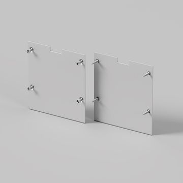 Комплект заглушек (для профиля 50x50) 2 шт., ALM-5050-S-EC 642046 642046 серебро Maytoni