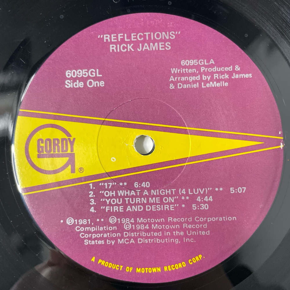 Винтажная виниловая пластинка LP Rick James Reflections (США 1984) Super Freak