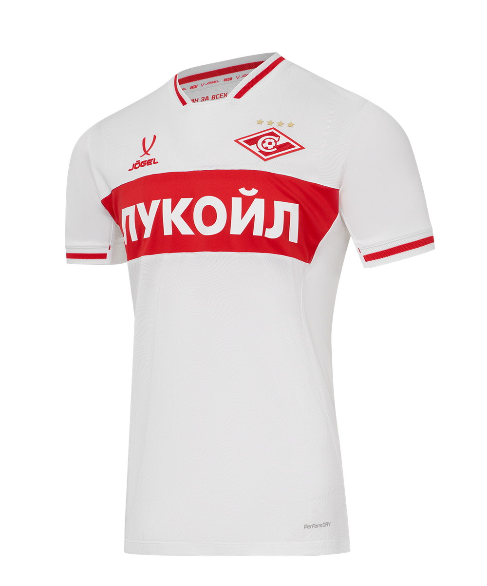 Футболка игровая Jögel PerFormDRY Spartak 25 Away Jersey-K, белый