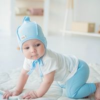 Чепчик "Светлый деним" 0+