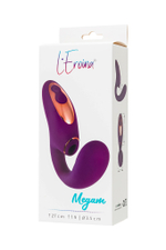 Массажер с двойной стимуляцией L'Eroina Megam фиолетовый 27,5 см