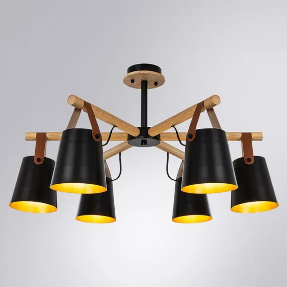 Потолочная люстра Thomas A7032PL-6BK Arte Lamp
