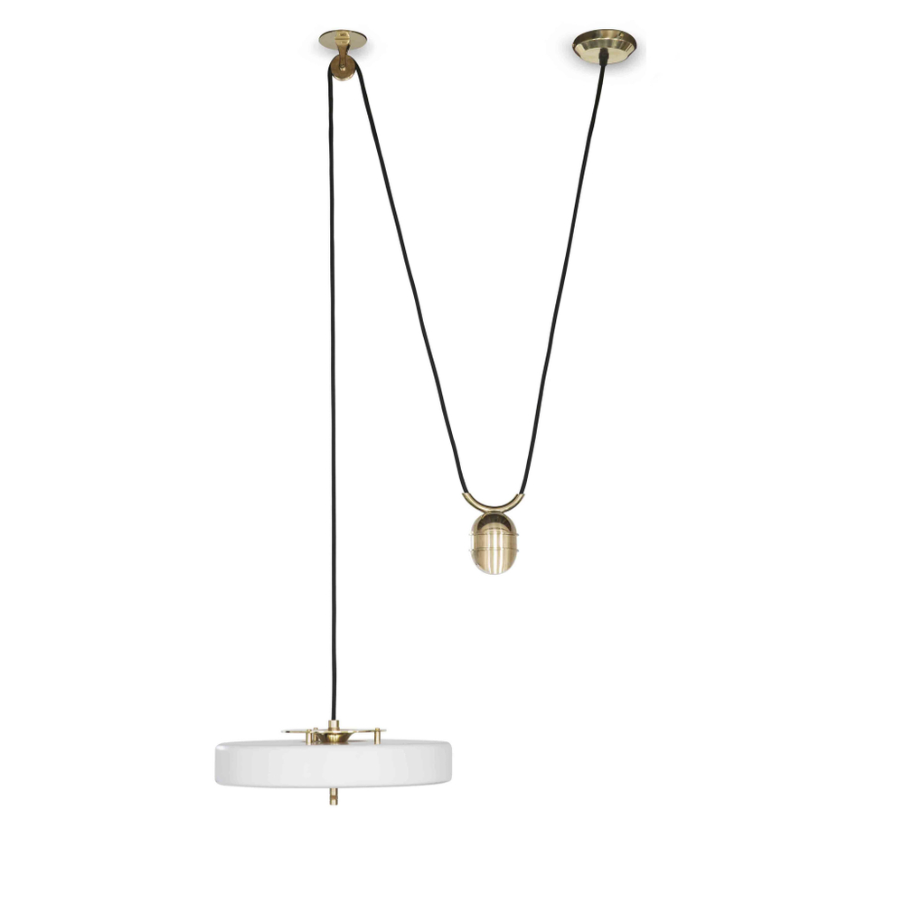 Pendant design lamp  Revolve Rise & Fall by Bert Frank (White)