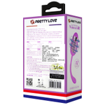 Фиолетовое рельефное виброяйцо 8см Pretty Love Marina BI-014708