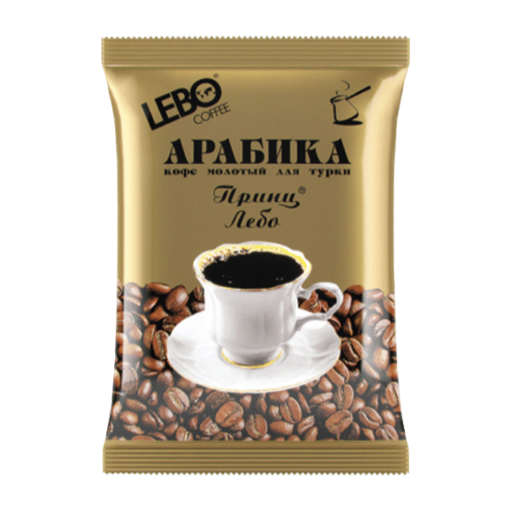 Кофе жареный молотый  Classic для турки Арабика среднеоб 100г LEBO
