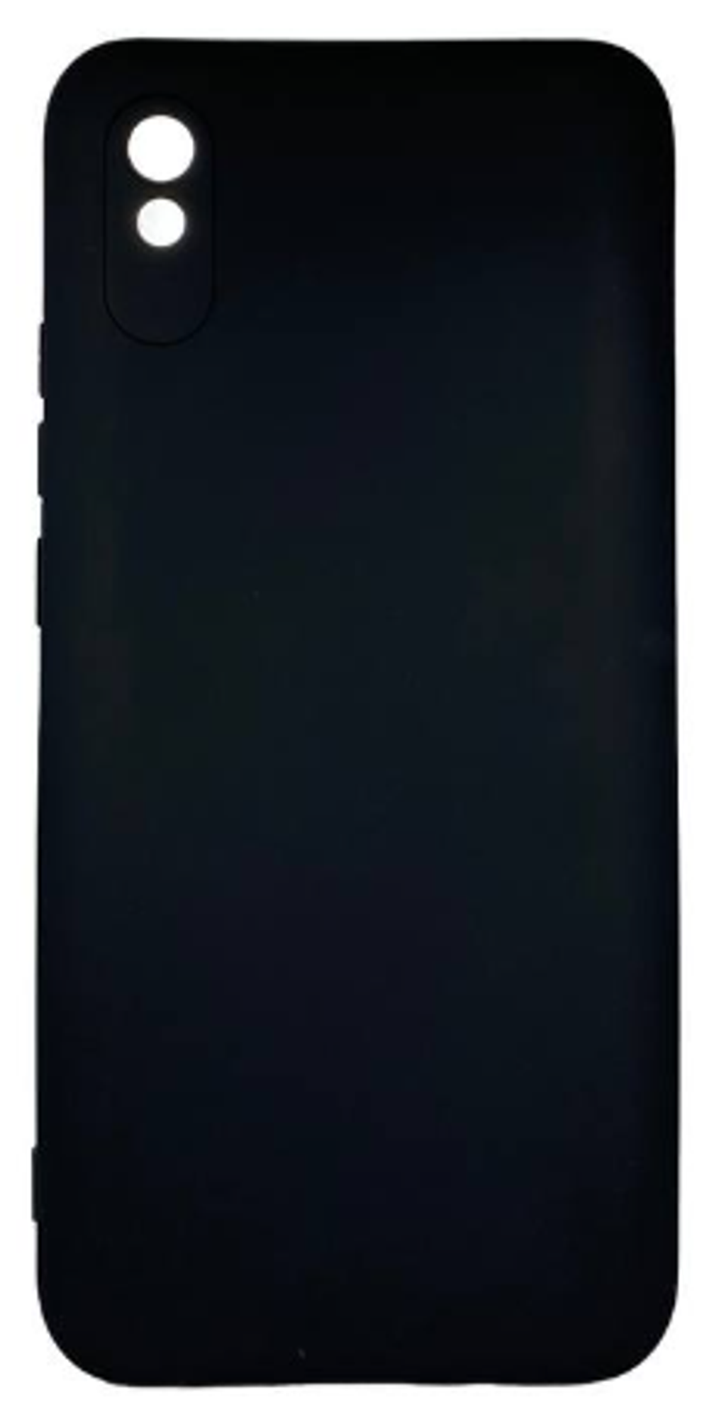 Накладка для Xiaomi Redmi 9А Silicone cover без логотипа черная