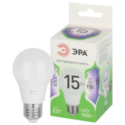 Лампа светодиодная ЭРА GREEN LINE LED A60-15W-865-E27 GL 15Вт груша холодный свет E27 | Лампы cветодиодные Груша (A)