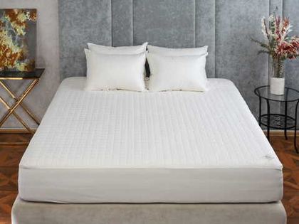 Наматрасник непромокаемый на резинке 160х200х40 German Grass Драйсо Белый (Mattress Cotton Drysoft)