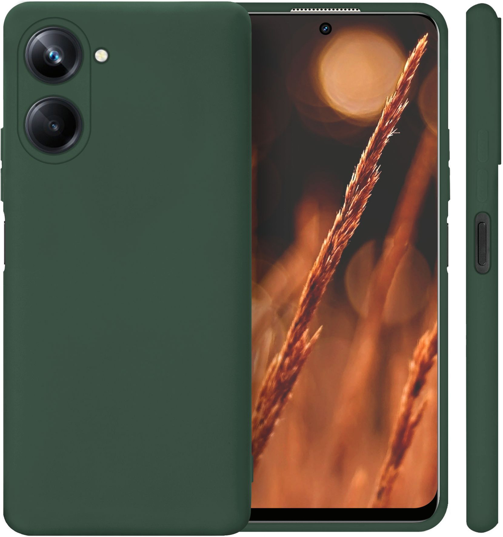 Мягкий Soft Touch чехол из силикона для REALME 10 PRO (не PLUS !) с бархатной подкладкой