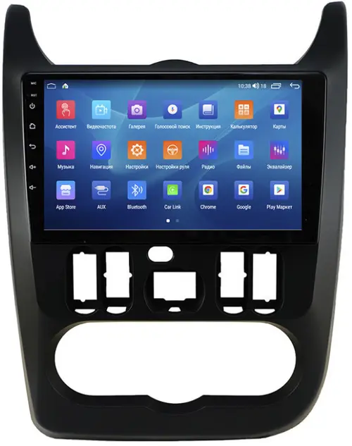 Магнитола для Renault Logan/Sandero 2009-2014 - Parafar PF175BUHD на Android 13, Быстрая, QLED, CarPlay, 4G SIM-слот