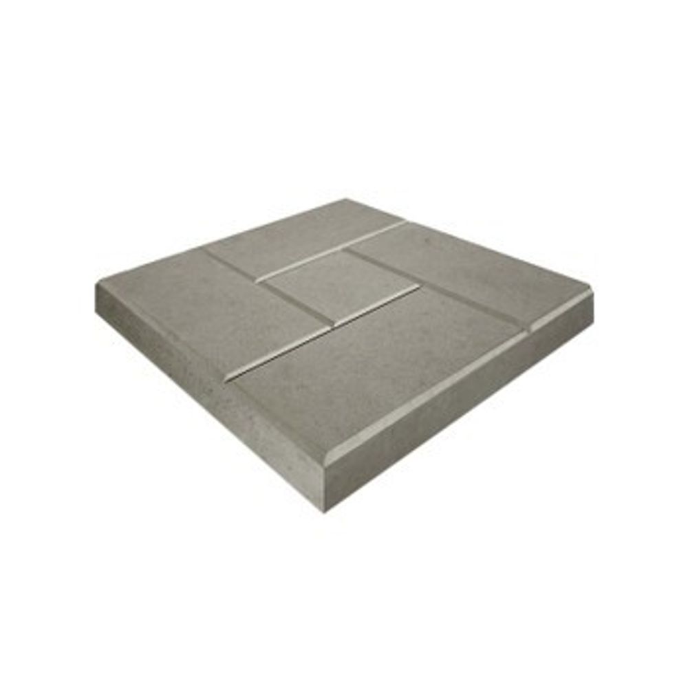 Плитка тротуарная Кирпичик калифорния серая 300х300х30 мм