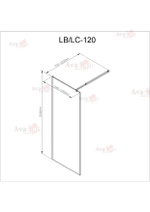 Душевая перегородка AvaCan LB120 MT