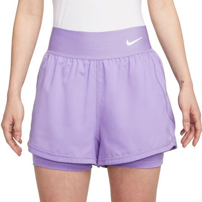 Женские Шорты теннисные Nike Court Dri Fit Advantage Short - space purple/white
