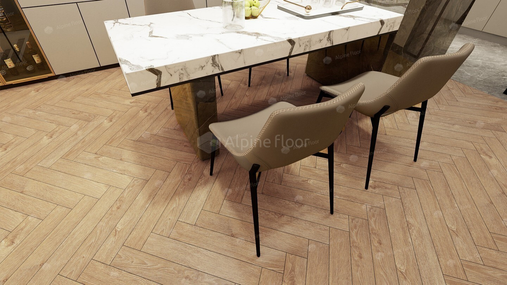 Ламинат Alpine Floor HERRINGBONE Дуб Тироль LF105-07 - Магазин напольных покрытий в Екатеринбурге. MAXI ПОЛ.