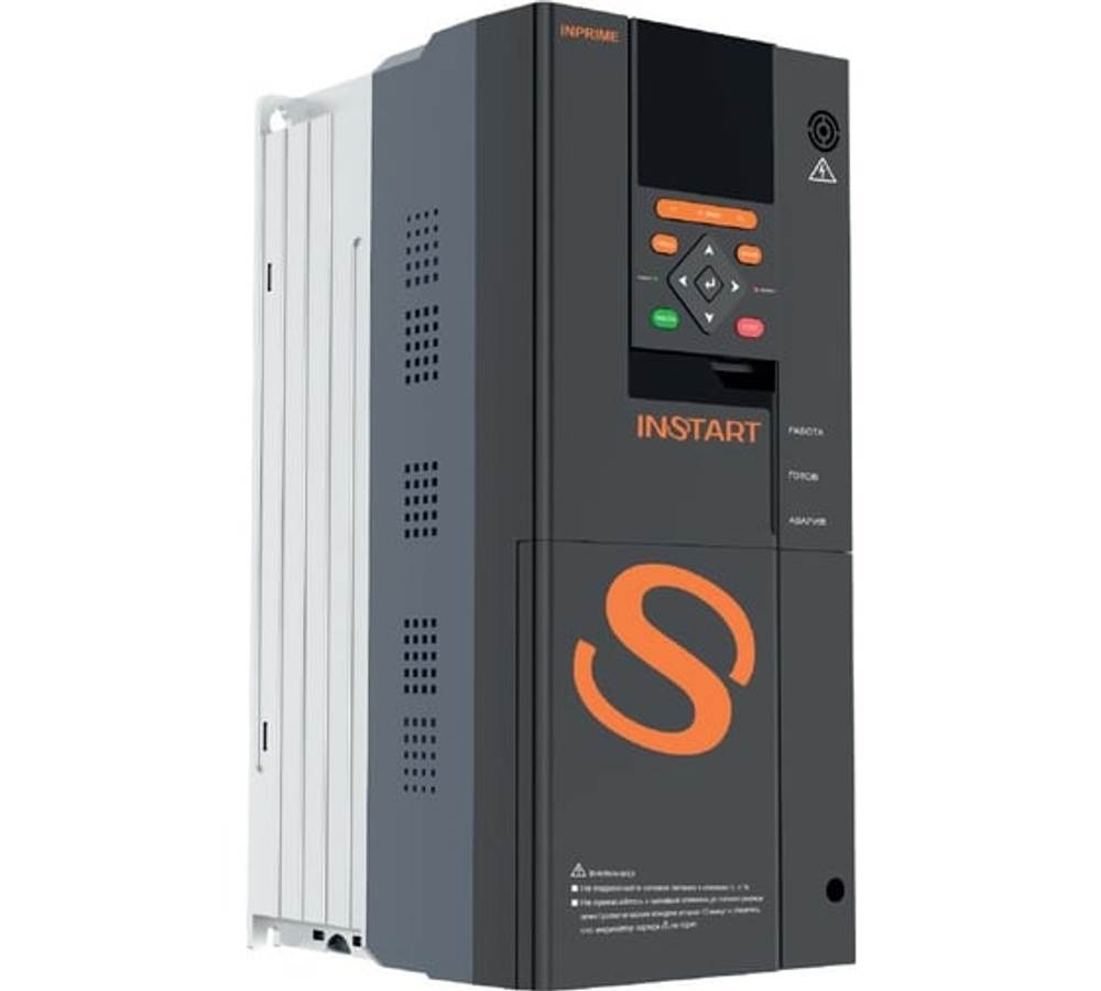 Преобразователь частоты INSTART INPRIME-G22-4BF 22кВт 45А, 3 ~ 342-440В, IP20, Modbus RTU, встроенный торм.модуль, сьемная панель 00081300