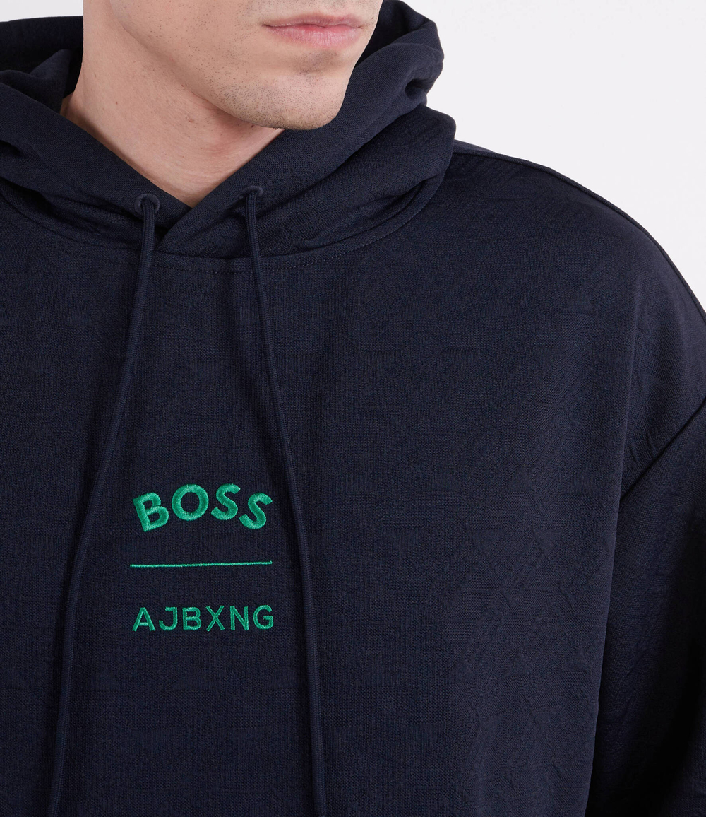 Худи BOSS X AJBXNG Sly BOSS GREEN - темно-синий(50487659)
