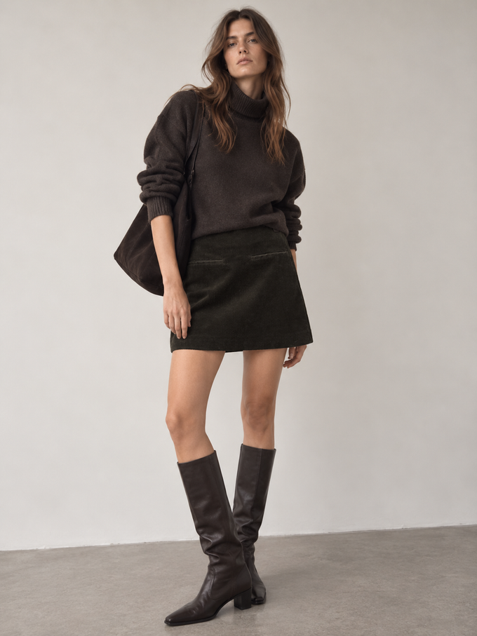 Вельветовая юбка Zara, S