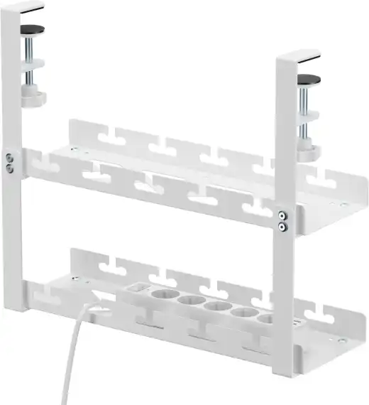 Кабель-канал Cactus CS-CM-400-2WT CS-CM-400-2 для столов 40x13.4x34.2см белый