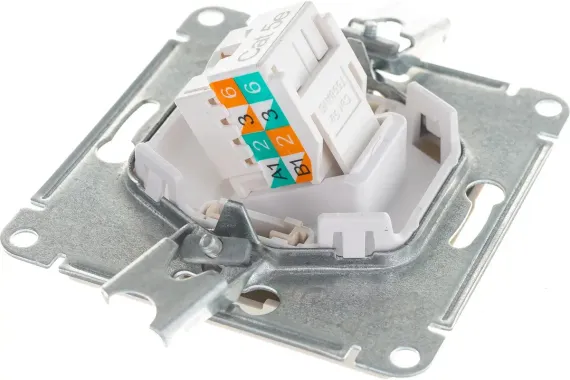 Розетка RJ45 Systeme Electric ATLASDESIGN бежевая 36000