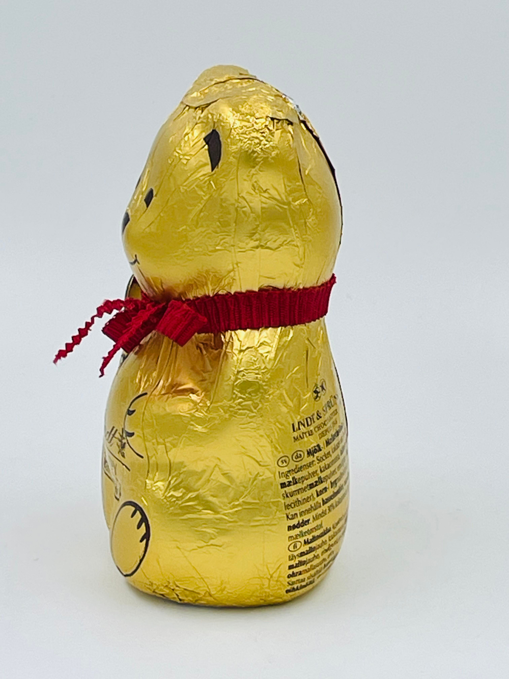 Lindt Teddy gold Шоколад молочный в форме Мишки, 12 см, 100 г, 1 шт. (Германия)