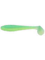 Приманка силиконовая Keitech Swing Impact FAT 4.3", 10,3г цвет #401 Green Pumpkin / Chartreuse