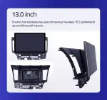 Магнитола для Mitsubishi Lancer X 2007-2016 (рамка 10) - Teyes CC3-2K-360 монитор 13" 2K QLED на Android 10, Быстрая, CarPlay, 4G SIM-слот, 4 камеры в комплекте