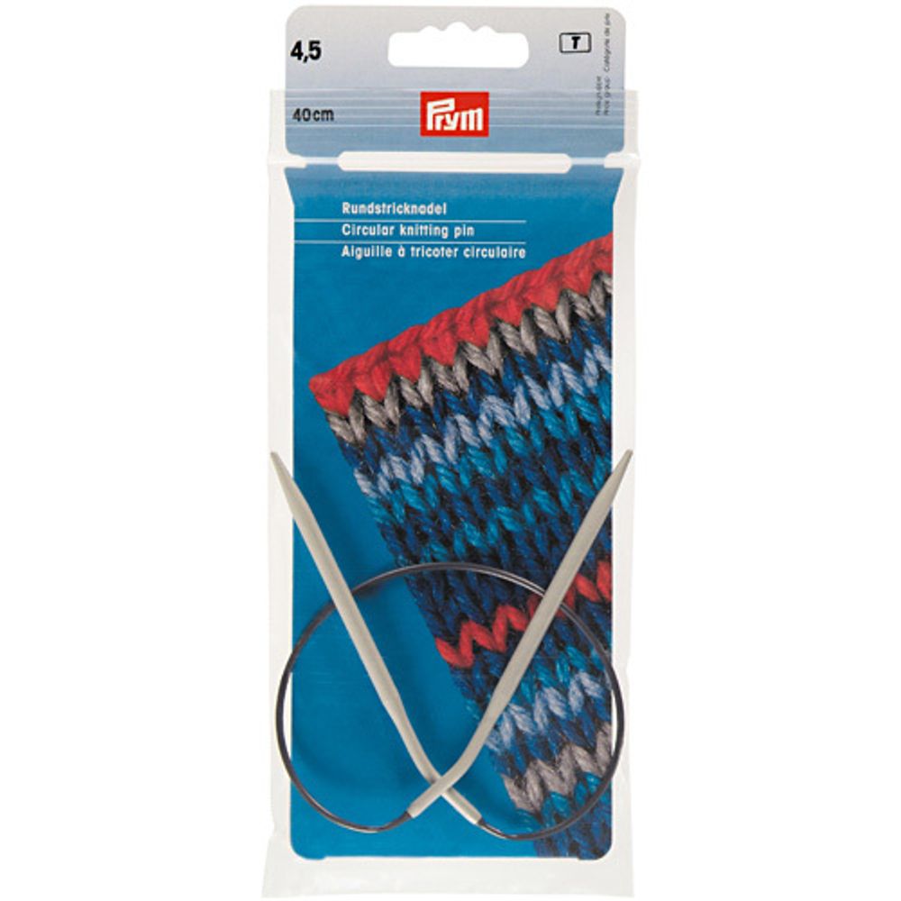 Спицы круговые Prym ⌀4,5 мм, 40 см Спицы круговые Prym ⌀4,5 мм, 40 см