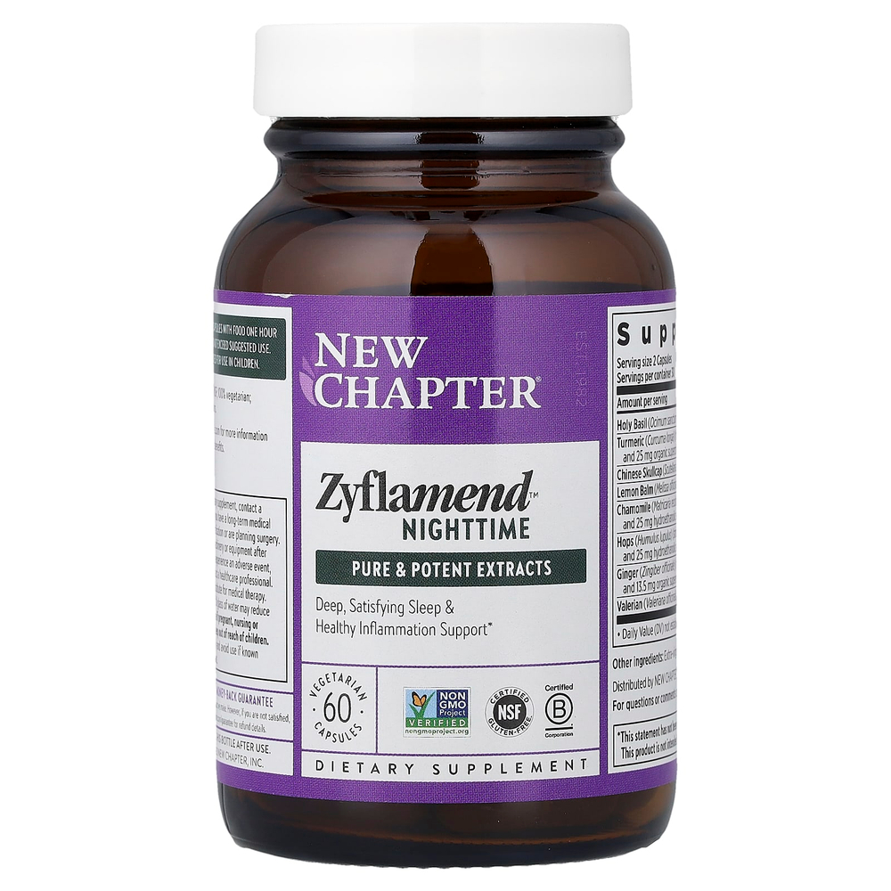 New Chapter, Zyflamend™ Nighttime, 60 вегетарианских капсул