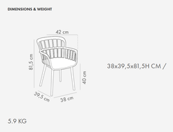 Кресло пластиковоеEVA-P Knitted Armchair