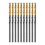 Сверло по металлу, 2 мм, HSS-Tin, Golden Tip, 10 шт. Denzel