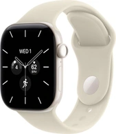 Умные часы Apple Watch Series 12 46mm Cellular Pearl White Ceramic Sand Sport Band S/M