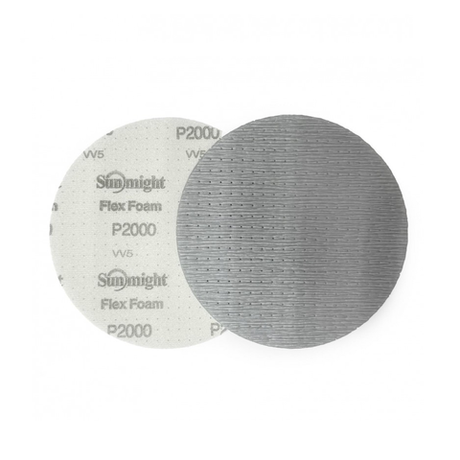 Новинка! Шлифовальные круги 10 шт SUNMIGHT Flex Foam G330T 150 мм P 800, Универсальные Гибкие на вспененной основе, на липучке с мультипылеотводом 03719-10