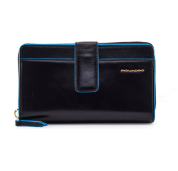 Кошелек женский Piquadro Blue Square черный из натуральной кожи (PD1354B2R/N)