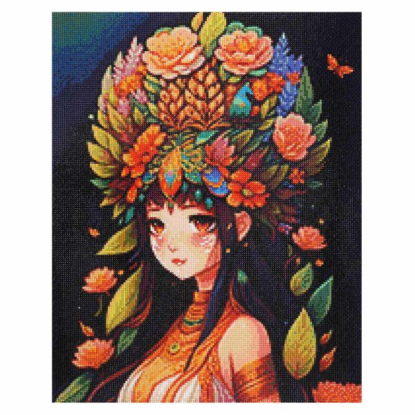 Алмазная (кристальная) мозаика Cristyle, Аниме. Богиня Процветания, 40х50 см
