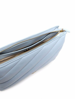 MEDIUM TWINS BAG MAXI QUILT – light blue