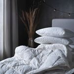 Полутороспальное одеяло IKEA RODKORVEL (РЁДКЁРВЕЛ), Стеганое, Зимнее, Белый, 150х200 см