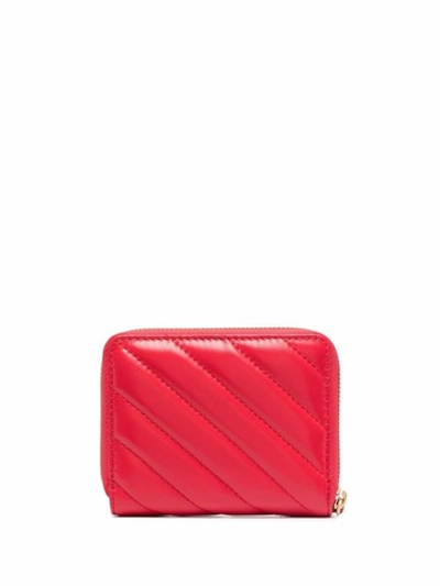 TAYLOR QUILTED WALLET - red